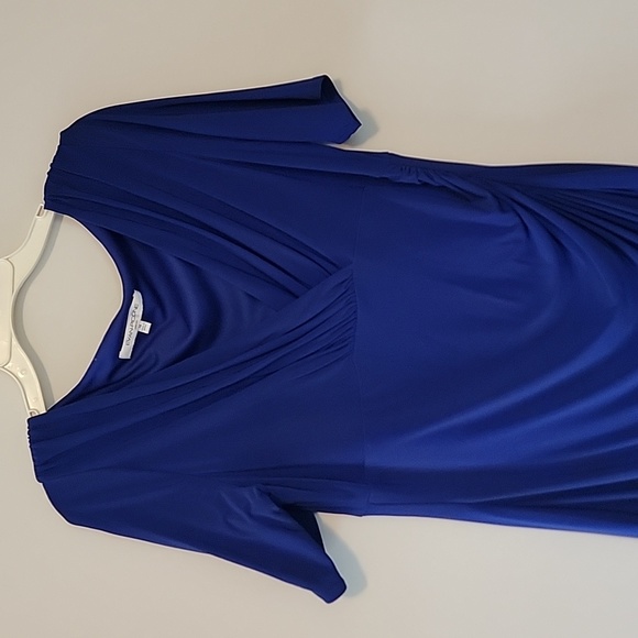 Evan Picone Blue dress sz 16 - Picture 5 of 7